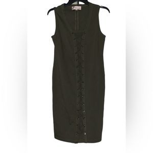 Philosophy Republic Clothing, Green Fitted Mini Dress, Small, Usesd